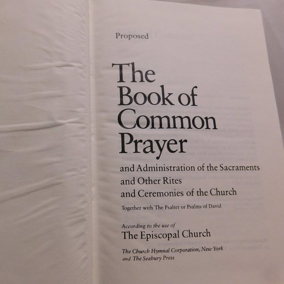 The Book Of Common Prayer Episcopal Church Hardcover Book Vintage 1977 - Picture 4 of 7